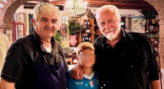 Ecco dove è stato a cena ieri De Laurentiis: Un onore ospitare il presidente | FOTO