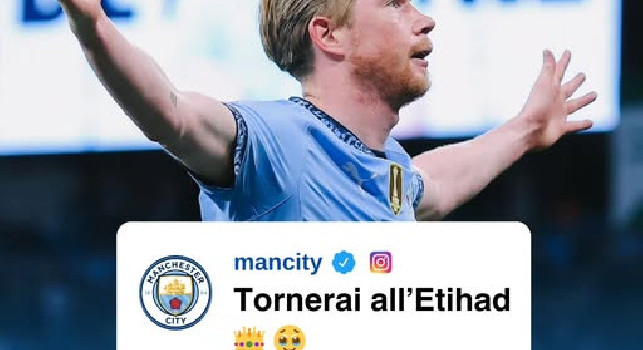 Corona e foto, così il Manchester City celebra il ritorno di De Bruyne nella sfida di Champions | FOTO
