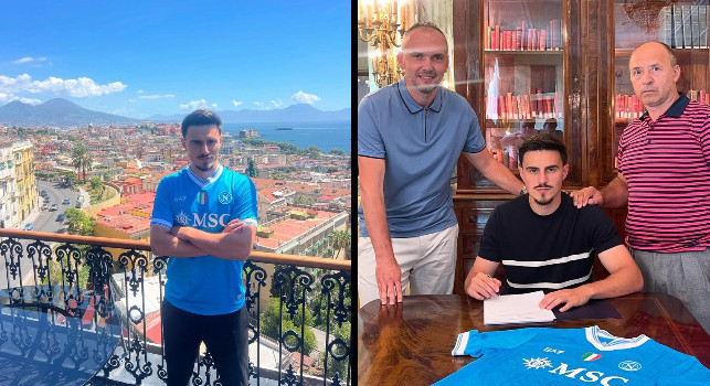 Ritorno al luogo del successo. L'agente di Elmas con la famiglia del macedone a Napoli | FOTO