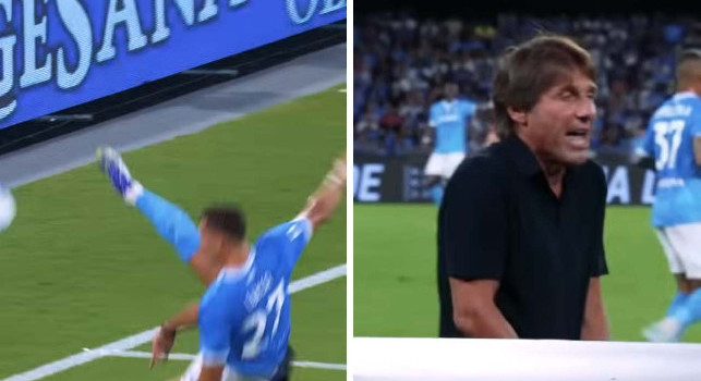 Lucca prova l'acrobazia e Conte si arrabbia: DAZN svela il labiale in panchina