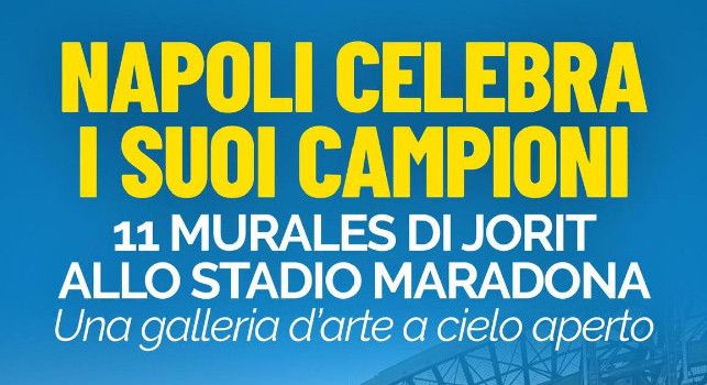 Undici murales di Jorit allo stadio Maradona: via libera dal Comune di Napoli | FOTO