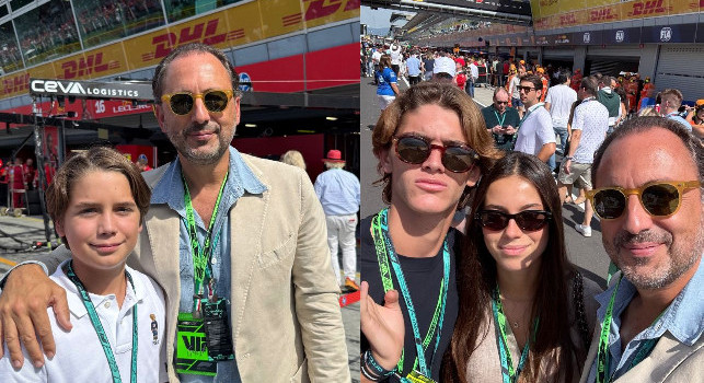 Luigi De Laurentiis e famiglia oggi a Monza per la Formula 1 | FOTO