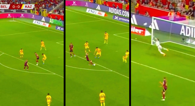 Gol De Bruyne! Tiro da fuori area imparabile in Belgio-Kazakistan | VIDEO