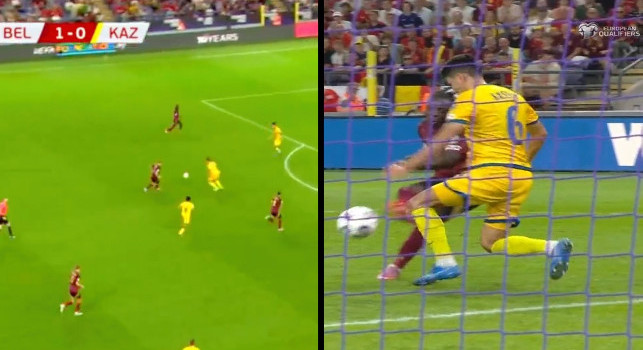 Kevin De Bruyne on fire! Dopo il gol, arriva l'assist per Doku in Belgio-Kazakistan | VIDEO