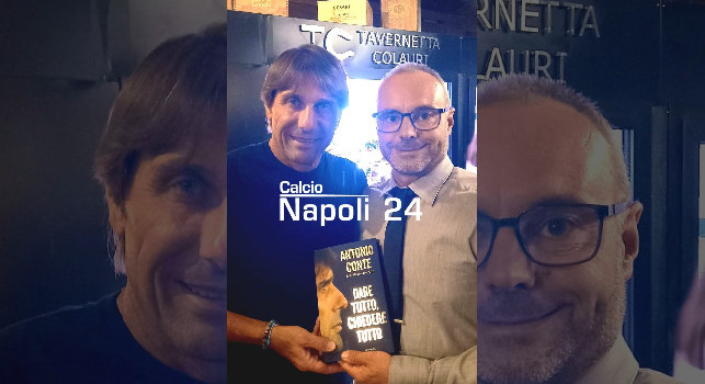Conte a cena da Tavernetta Colauri prima della trasferta di Manchester: ripete la scelta pre Sassuolo-Napoli | FOTO CN24