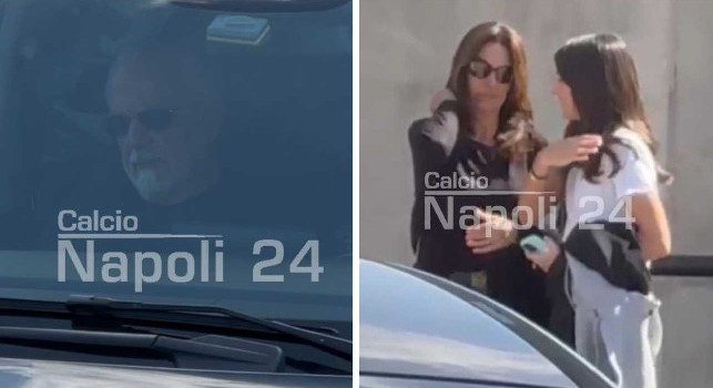 Napoli in viaggio per Manchester! C'è anche De Laurentiis con la famiglia di Conte | VIDEO
