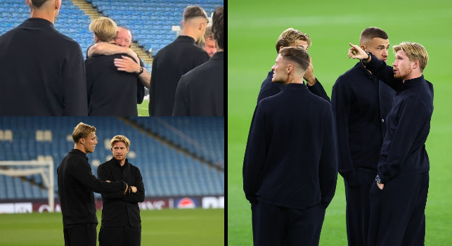 Kevin De Bruyne torna all'Etihad Stadium: ecco l'accoglienza per KDB e il walk around del Napoli | VIDEO CN24