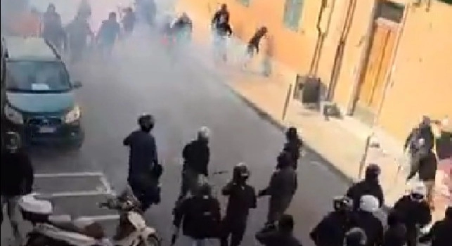 Pisa-Verona, esplode la tensione: scontri tra tifosi e feriti | VIDEO