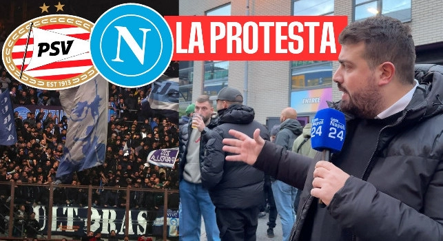 PSV-Napoli, settore ospiti in silenzio e senza striscioni dei gruppi organizzati: in molti non sono partiti dopo i fatti di stanotte | ESCLUSIVA