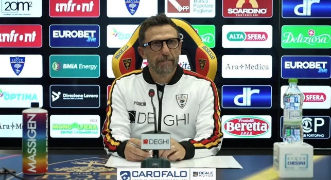Lecce, Di Francesco: Conte avr&agrave; un vantaggio contro di noi. Poi svela chi teme: Pi&ugrave; potente anche di Lukaku