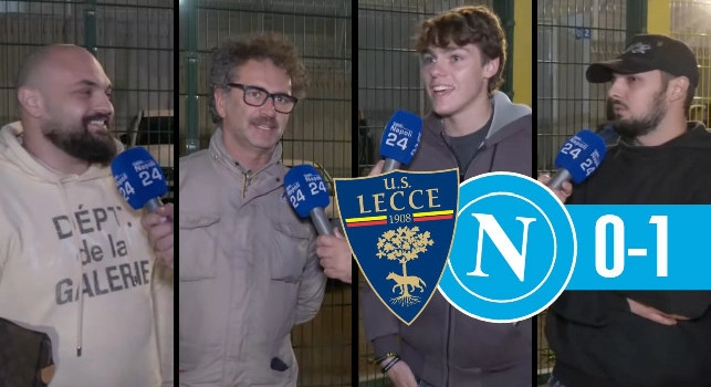 Lecce-Napoli 0-1, guardate la reazione dei tifosi napoletani in Puglia! | VIDEO CN24