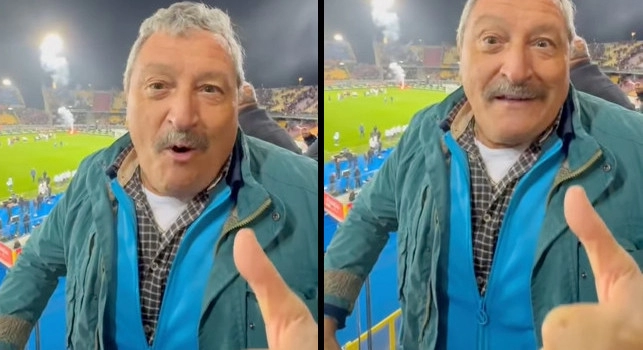 Tifoso speciale per Lecce-Napoli, guardate come esulta Tommaso Starace sugli spalti! | VIDEO