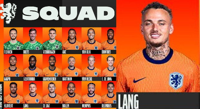 UFFICIALE - Gioia Lang, &egrave; stato convocato dalla nazionale olandese | FOTO