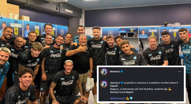 Bologna-Napoli, bel messaggio di Starace taggando Di Lorenzo | FOTO