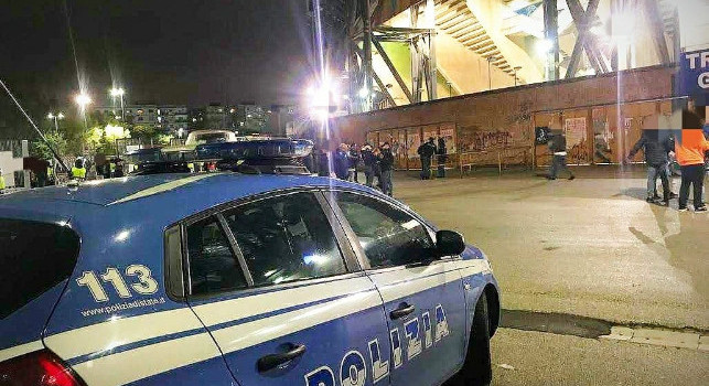 Polizia stadio Maradona Napoli
