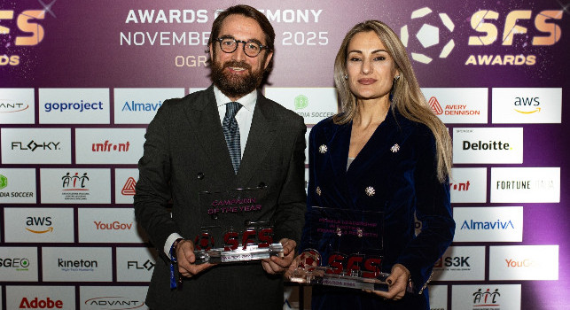 SFS Awards 25, premiata la SSC Napoli