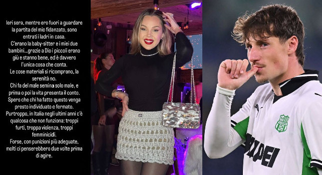 Pinamonti choc, furto durante Sassuolo-Pisa: bimbi in casa, lo sfogo della compagna | FOTO