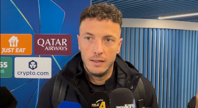 Amir Rrahmani in mixed zone dopo Napoli-Qarabag