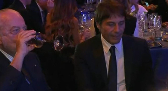 De Laurentiis, Conte e Manna al tavolo del Napoli al Gran Gal&agrave; del Calcio | FOTO