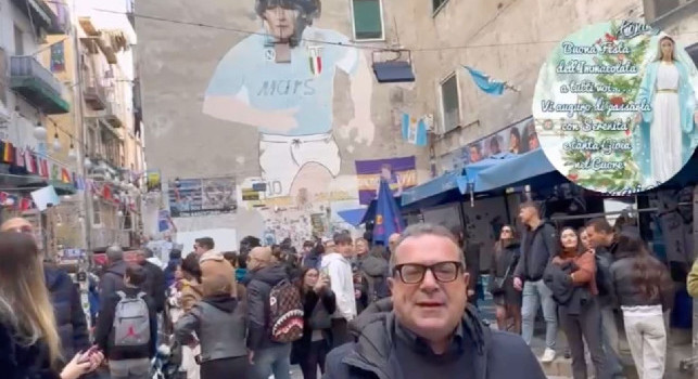 Festa dell'Immacolata a Largo Maradona, l'avv. Pisani: Guardate quanti turisti oggi | VIDEO