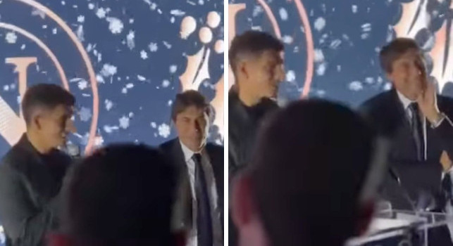 Di Lorenzo guarda Conte e ride: Avrei voluto vivere una serata diversa...| VIDEO