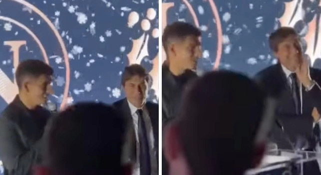 Di Lorenzo guarda Conte e ride: Avrei voluto vivere una serata diversa...| VIDEO