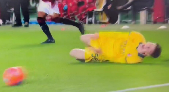 Torino-Milan, la reazione di Saelemaekers al fallo subito spiazza tutti | VIDEO