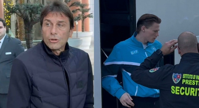 Rifinitura Benfica-Napoli, che concentrazione per Conte e giocatori! Guardate cosa fanno prima della Champions | VIDEO CN24