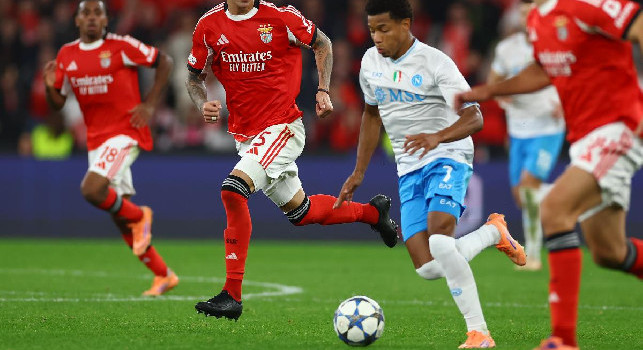 Benfica-Napoli 2-0, Neres a Sport TV: Non li abbiamo sottovalutati, sapevamo della loro forza. Adesso testa alla prossima
