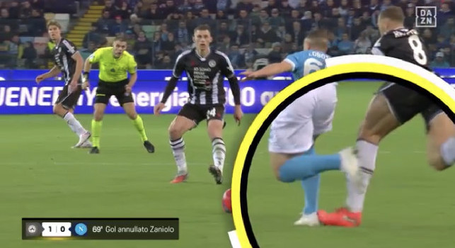 Moviola Udinese-Napoli, gol annullato a Zaniolo! Marelli non ha dubbi: Intervento corretto del VAR | FOTO