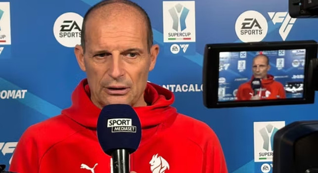 Milan, Allegri a Mediaset: Napoli? Sar&agrave; totalmente diversa dal match di Serie A! Leao sta migliorando, domani &egrave; una sfida da dentro o fuori