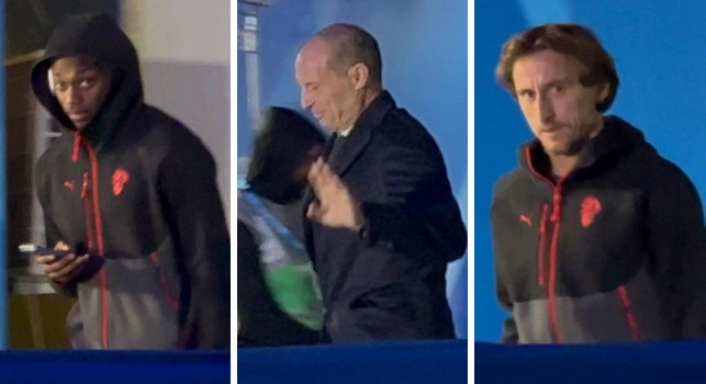 Napoli-Milan, ecco l'arrivo dei rossoneri allo stadio! | VIDEO