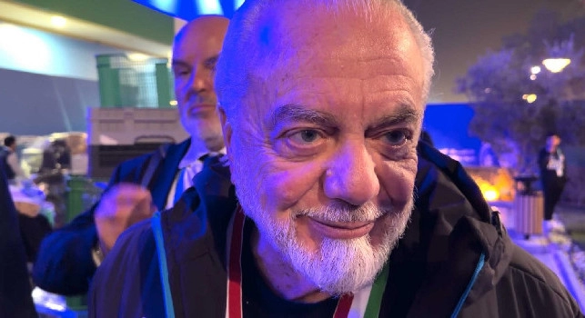 De Laurentiis a CN24: Siamo contenti per i tifosi. Due successi in un anno, come all'epoca di Maradona! Non male, andiamo avanti così | VIDEO