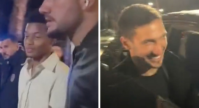 Bagno di folla per il Napoli alla cena di Natale! Tifosi scatenati fuori al ristorante | VIDEO