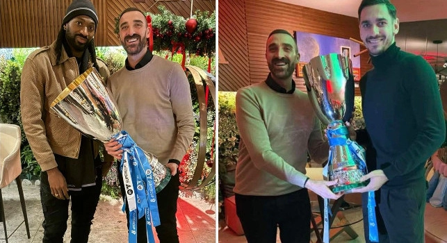 Meret e Anguissa si godono la Supercoppa alla festa di squadra | FOTO