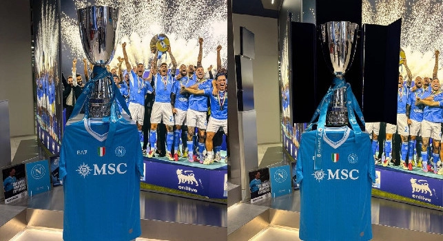 A grande richiesta e vista l’eccezionale affluenza, la Supercoppa resterà esposta presso il Napoli Store San Domenico fino al 6 gennaio! | FOTO e VIDEO