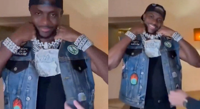 Osimhen fa discutere sui social: sfoggia una collana personalizzata dal prezzo choc! | VIDEO