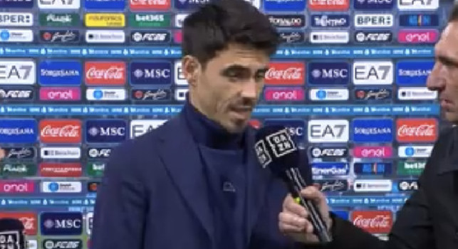 Cuesta a DAZN: Stadio eccezionale, siamo qui per fare punti! Turnover? Proveremo a sfruttare questi giocatori il pi&ugrave; possibile