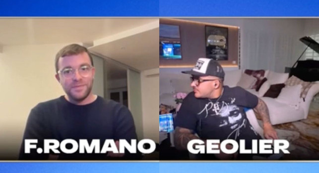 Lucca se ne va uagliu!: siparietto Geolier-Fabrizio Romano in diretta