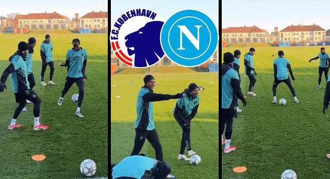 Champions League, allenamento di rifinitura del Copenaghen in vista del match col Napoli | VIDEO CN24