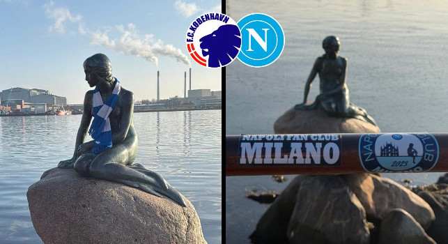 La sirena di Copenaghen diventa napoletana: scherzetto in Danimarca | VIDEO