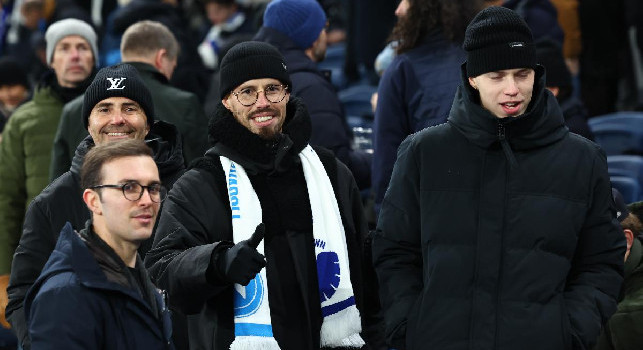 Copenhagen-Napoli, spettatore d'eccezione allo stadio Parken: in tribuna c'&egrave; anche Marek Hamsik | FOTO
