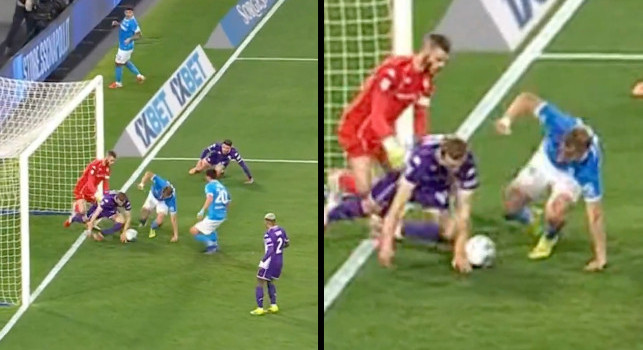 Moviola Napoli-Fiorentina, tocco di mano di Comuzzo: la verit&agrave; sull'episodio | VIDEO
