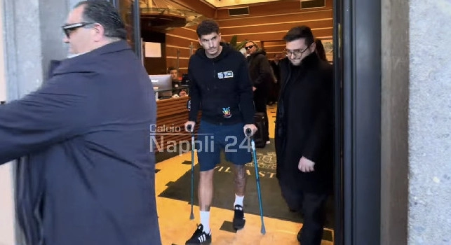 Infortunio Di Lorenzo, la reazione del capitano alla splendida notizia da Villa Stuart. Novità sui tempi di recupero