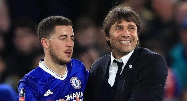 Hazard: Piccoli problemi in allenamento ma con Conte abbiamo vinto due trofei in due anni: chapeau