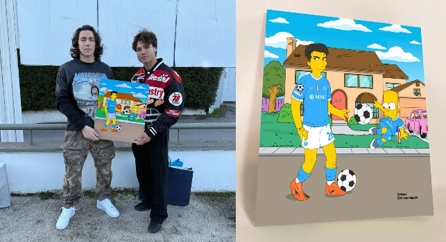Consegna speciale a Castel Volturno per Antonio Vergara, in stile The Simpson: Numero 1! | FOTO