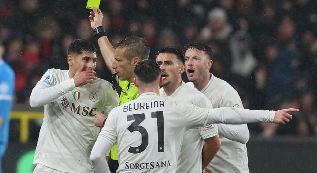 Cornet-Vergara non &egrave; un pestone affondato ma strisciato&rdquo;. Genoa-Napoli 2-3: la moviola di Gazzetta