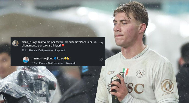 Lo so!. Hojlund risponde ad un tifoso del Napoli su Instagram | FOTO