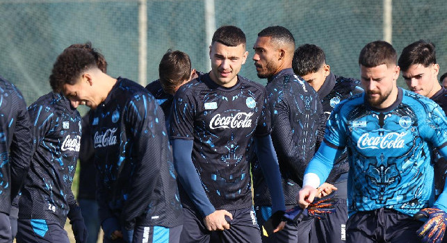 SSC Napoli, il report della rifinitura alla vigilia della Coppa Italia con il Como