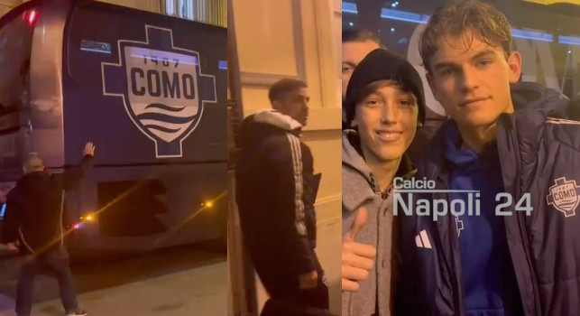 Il Como &egrave; arrivato a Napoli: guardate cosa fa Nico Paz coi tifosi partenopei! | VIDEO CN24